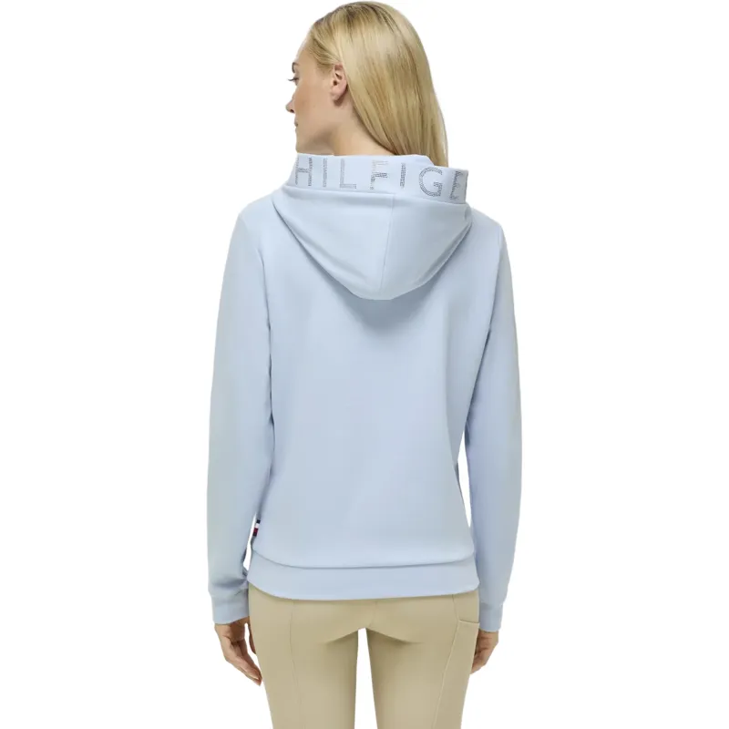 Tommy Hilfiger Hollywood Womens Rhinestone Hoodie - Sweet Blue-1