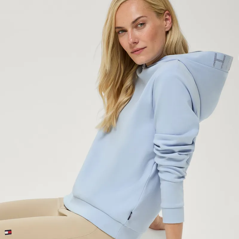 Tommy Hilfiger Hollywood Womens Rhinestone Hoodie - Sweet Blue-3