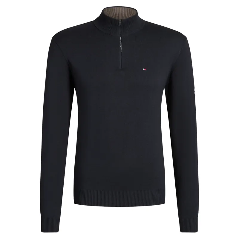 Tommy Hilfiger Irvine Mens 1/4 Zip Sweatshirt - Desert Sky-3