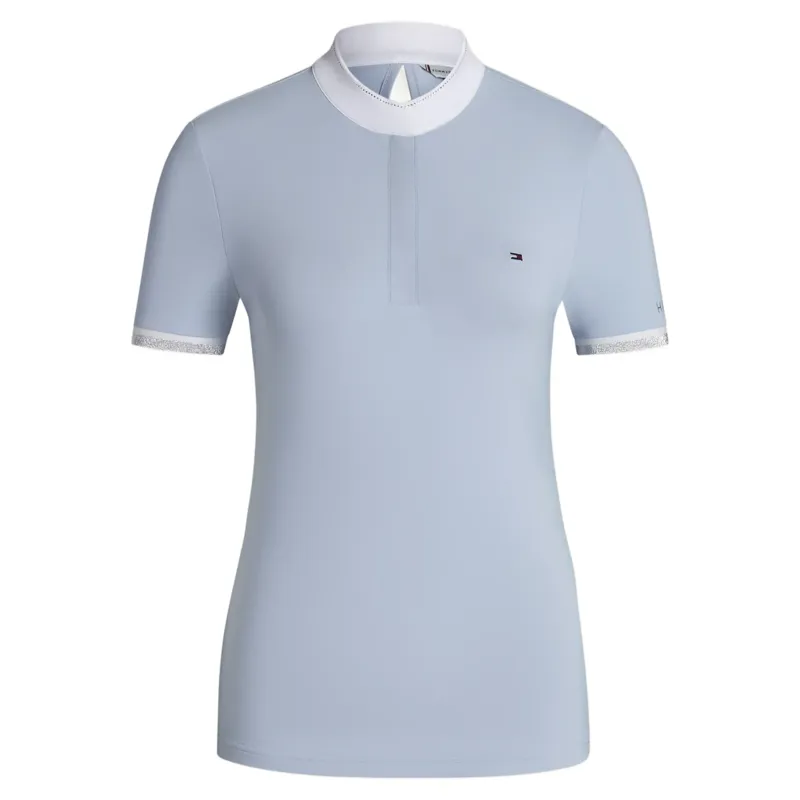 Tommy Hilfiger Linsay Womens Short Sleeve Show Shirt - Sweet Blue-2