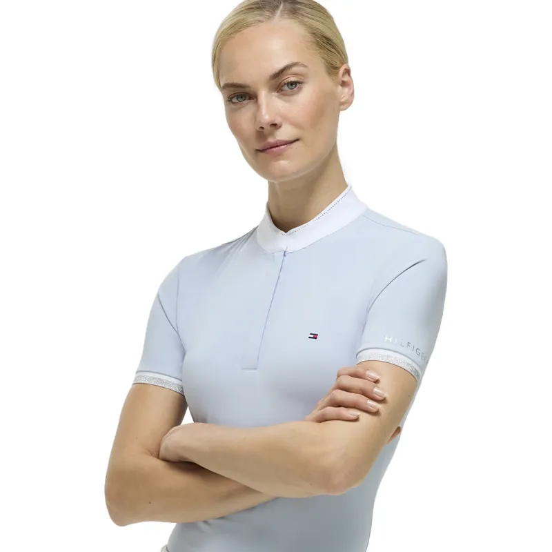 Tommy Hilfiger Linsay Womens Short Sleeve Show Shirt - Sweet Blue-3