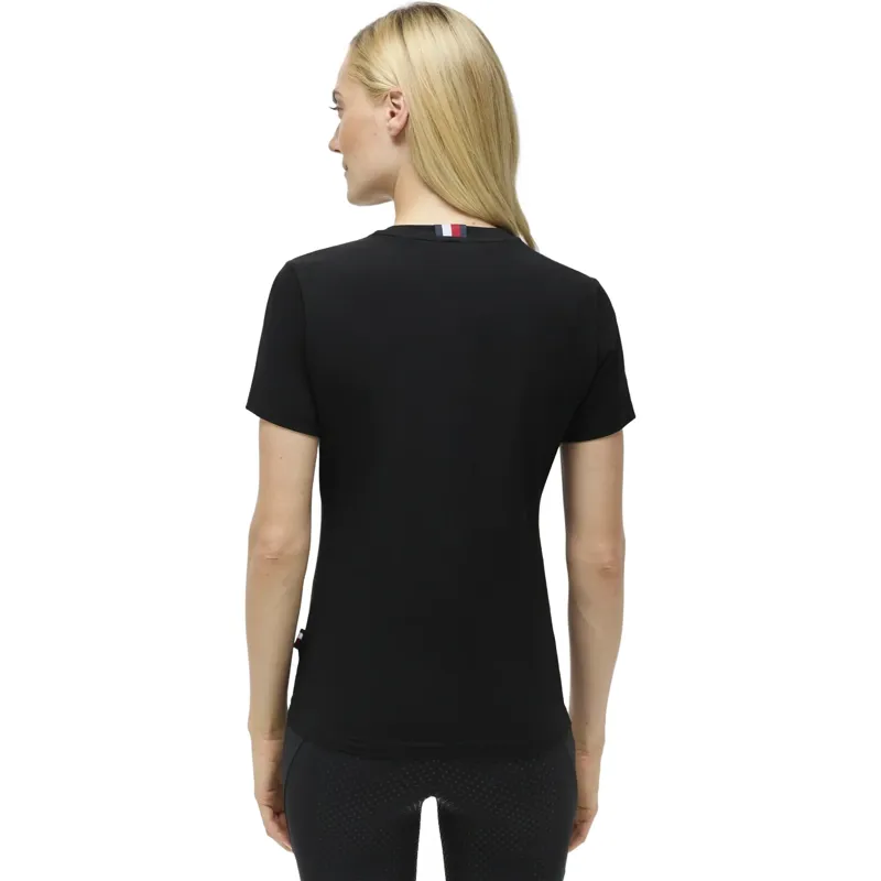 Tommy Hilfiger Malibu Rhinestone Womens T-Shirt - Black-1