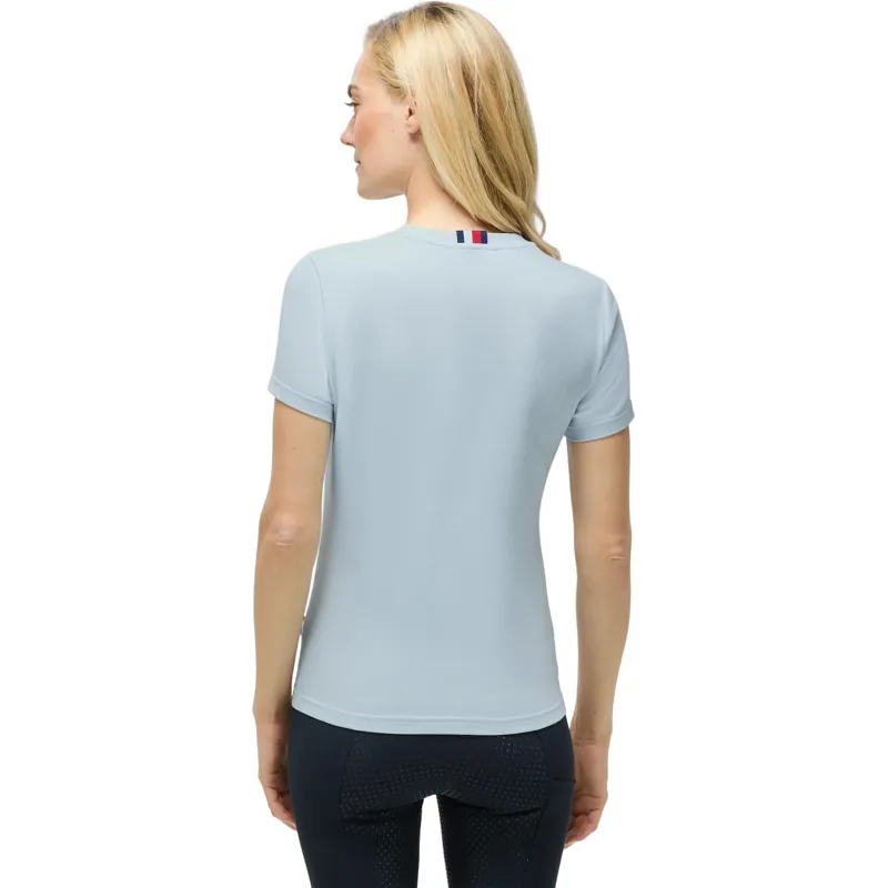 Tommy Hilfiger Malibu Rhinestone Womens T-Shirt - Sweet Blue-1