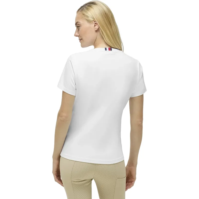 Tommy Hilfiger Malibu Rhinestone Womens T-Shirt - Optic White-2