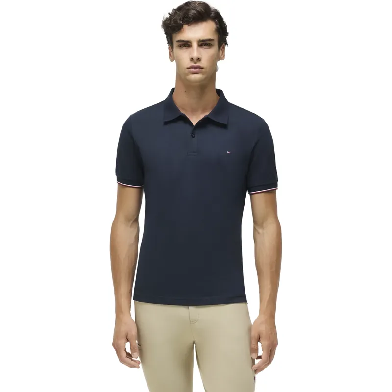 Tommy Hilfiger Pique Mens Polo Shirt - Desert Sky