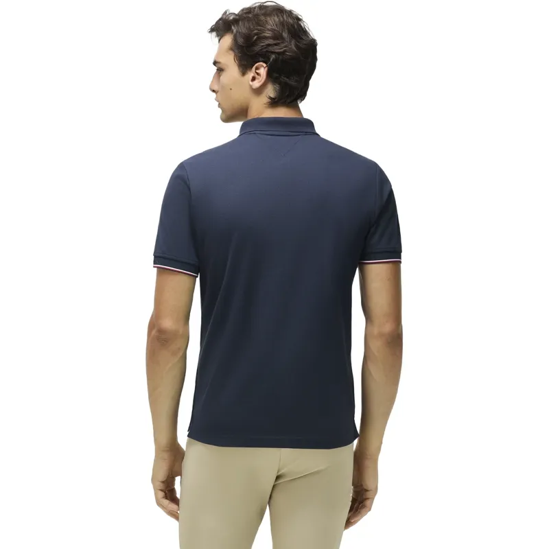 Tommy Hilfiger Pique Mens Polo Shirt - Desert Sky-2