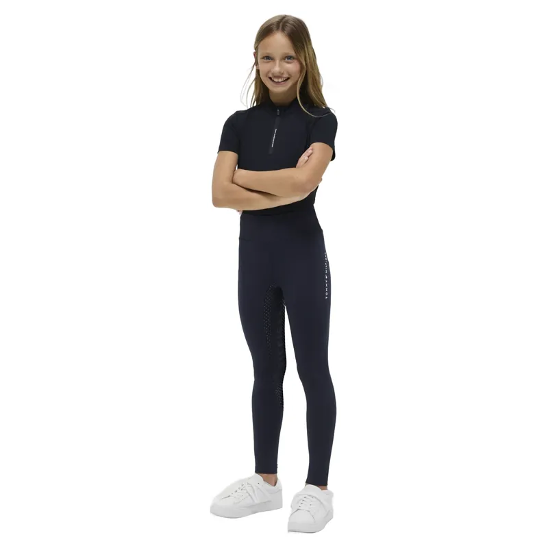 Tommy Hilfiger Devon Junior Full Grip Riding Tights - Desert Sky-2