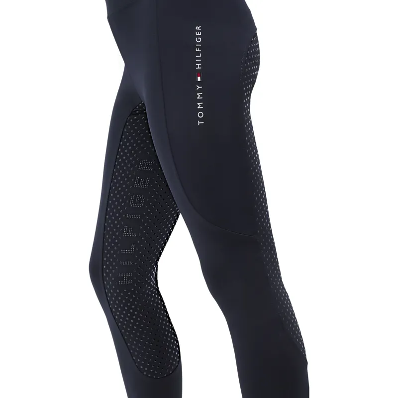 Tommy Hilfiger Devon Junior Full Grip Riding Tights - Desert Sky-5