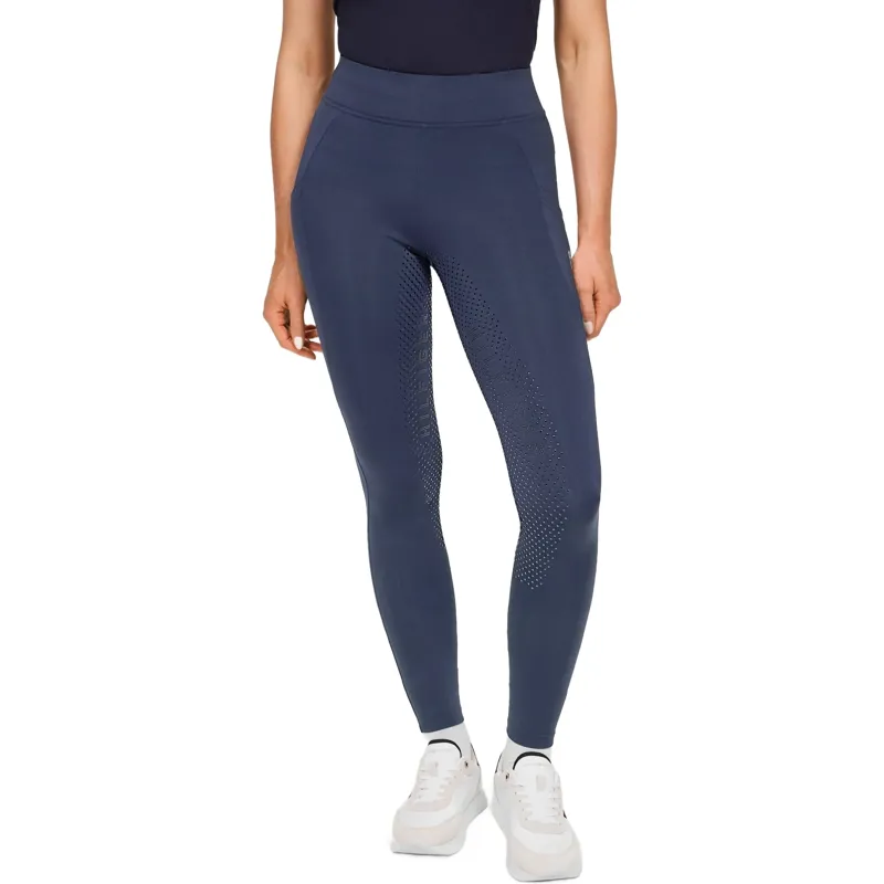 Tommy Hilfiger Amber Full Grip Womens Riding Tights - Faded Indigo
