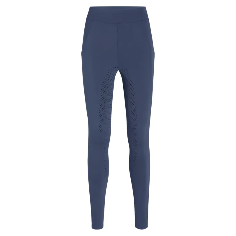 Tommy Hilfiger Amber Full Grip Womens Riding Tights - Faded Indigo-2