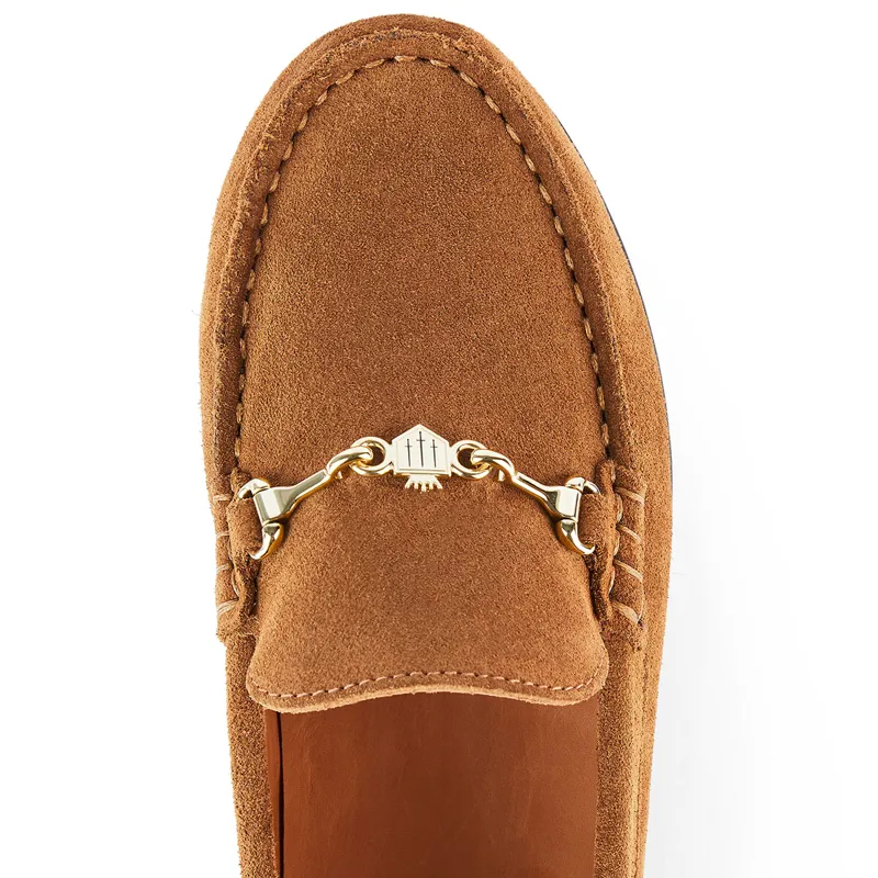 Fairfax and Favor Trinity Womens Drivers Shoes - Tan Suede-3