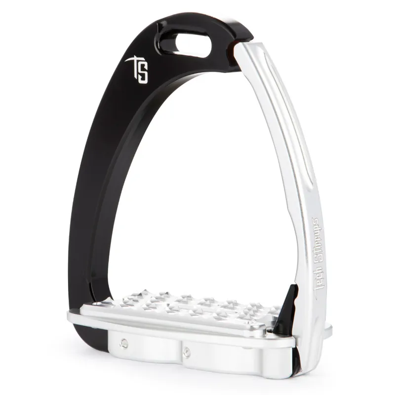 Tech Venice Sloped M Medium Safety Stirrups - Black/Silver