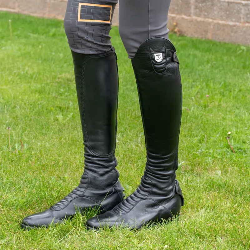 Tucci Harley Tall Unisex Riding Boots - Black-3