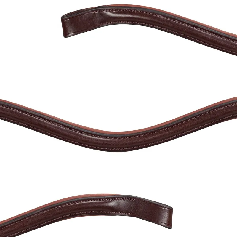 Equiline BB0426 U Shaped Browband - Brown-1