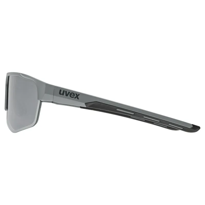 Uvex Axos Set Sunglasses - Matt Grey/Mirror Silver-3