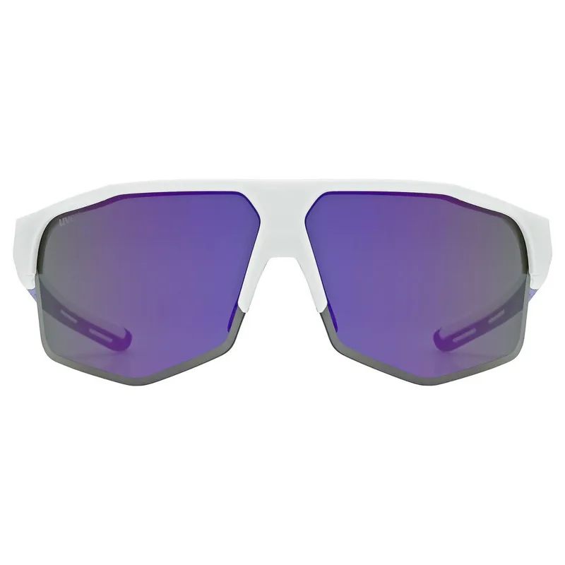 Uvex Axos Set Sunglasses - Matt White/Mirror Purple-3