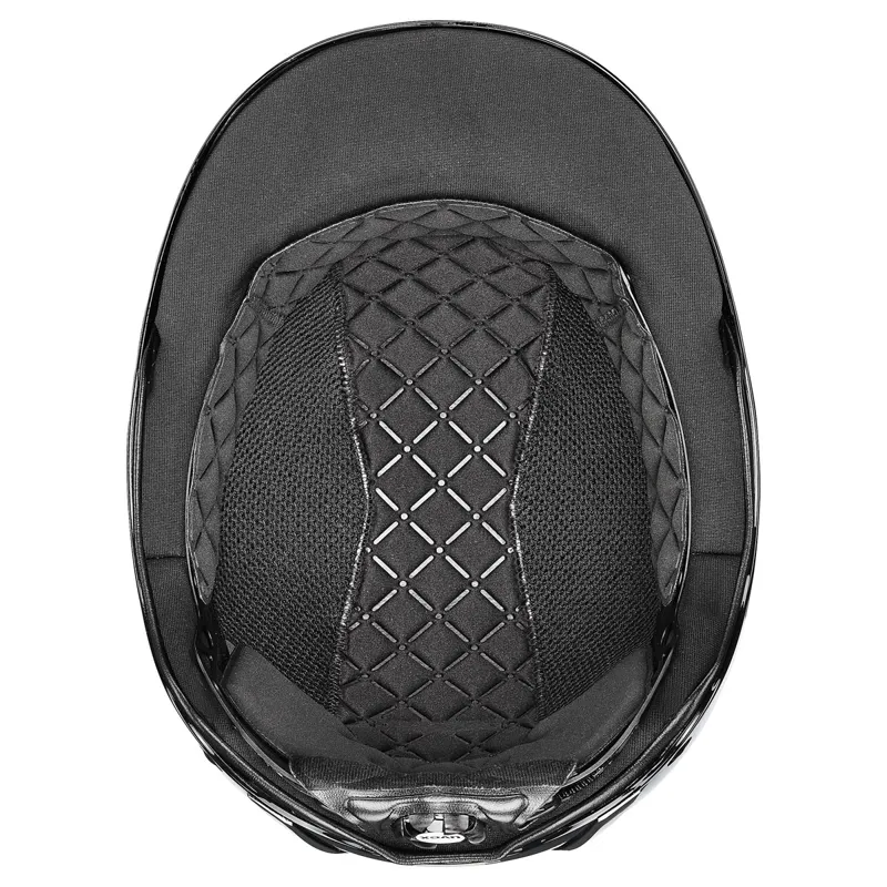 Uvex Exxeed Glow Riding Hat - Black/Black-3