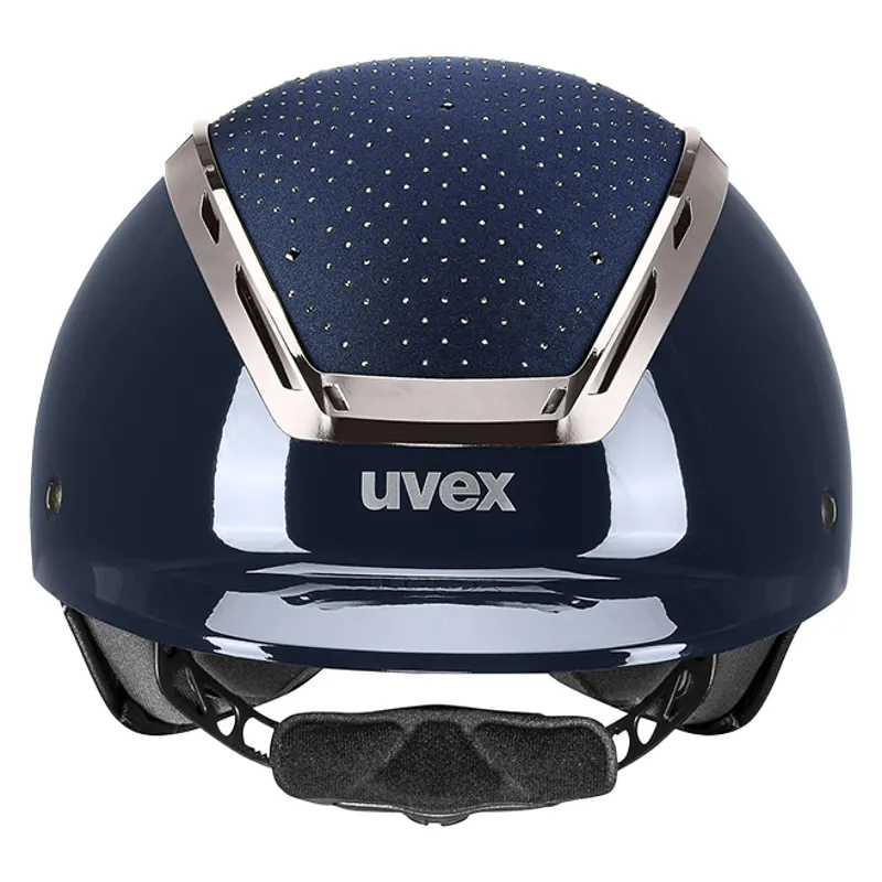 Uvex Exxeed Glow Riding Hat - Navy/Black-2
