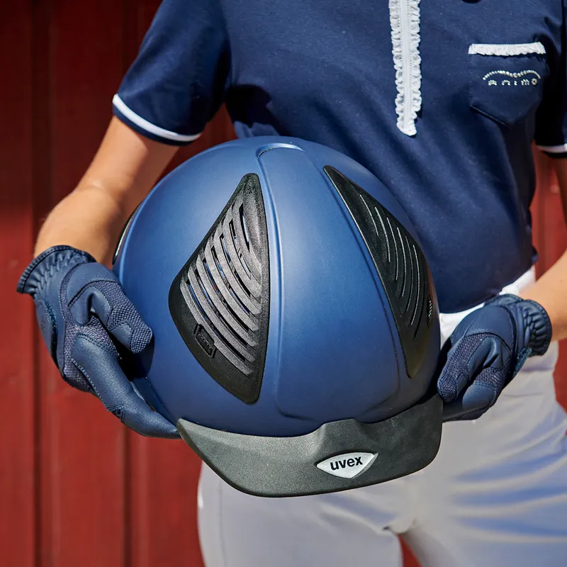 Uvex Ventraxion Riding Gloves - Blue-2
