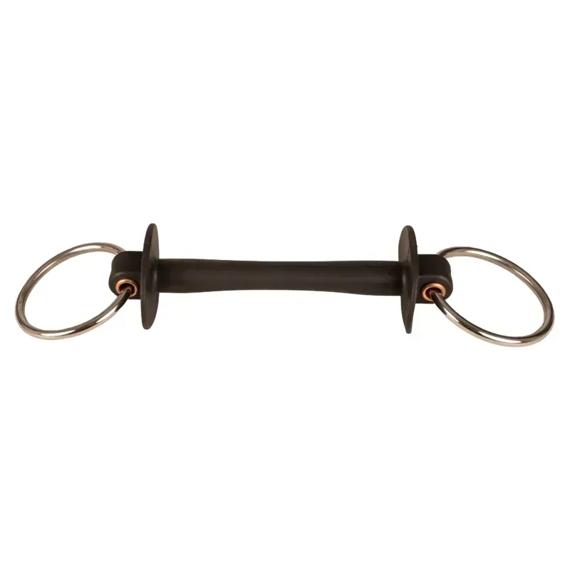 Velari Mullen Mouth Soft Flex Soft Loose Ring Snaffle Bit 