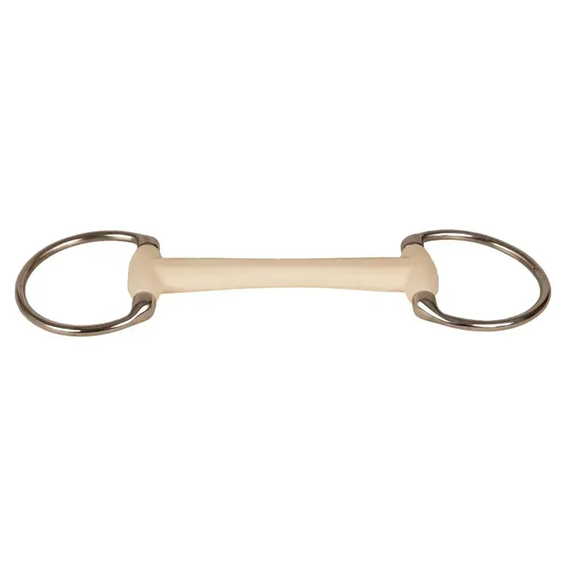Velari Mullen Mouth Flex Soft Eggbutt Snaffle Bit