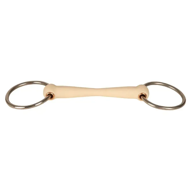 Velari Mullen Mouth Flex Soft Loose Ring Snaffle Bit