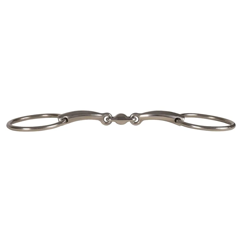 Velari Stainless Steel Double Jointed Loose Ring Snaffle Bit