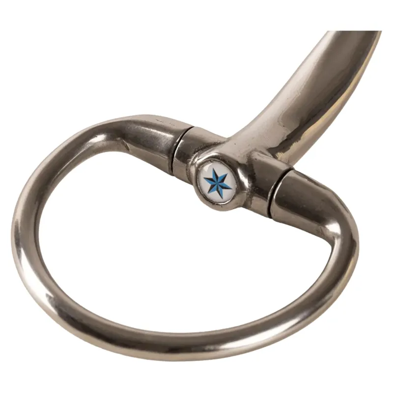 Velari Stainless Steel Single Jointed Eggbutt Snaffle Bit-2