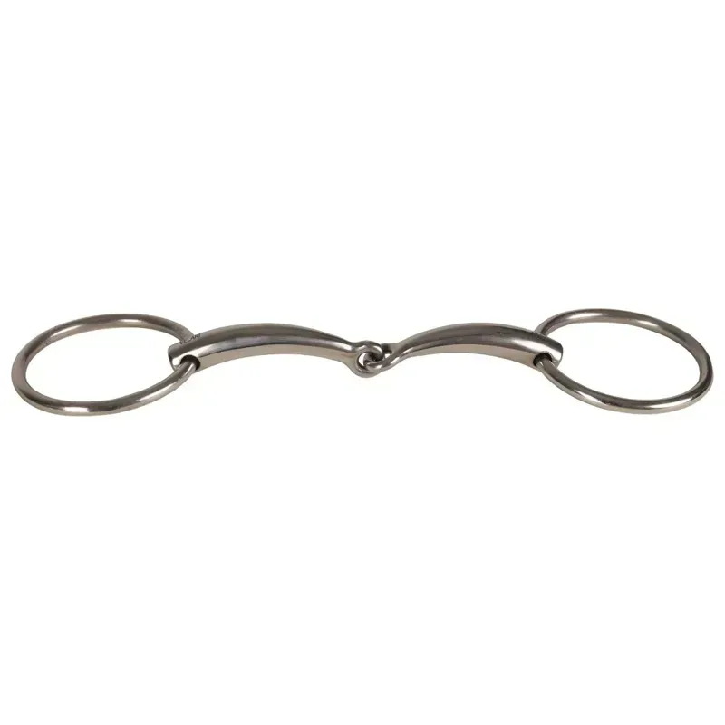 Velari Stainless Steel Single Jointed Loose Ring Snaffle Bit