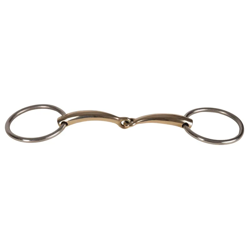 Velari Sweet Copper Single Jointed Loose Ring Snaffle Bit