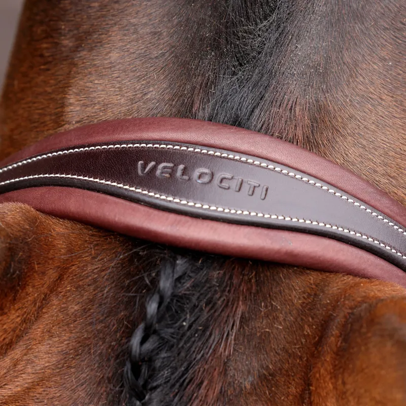 Velociti Lusso Opus 180M Grackle Bridle - Havana-1