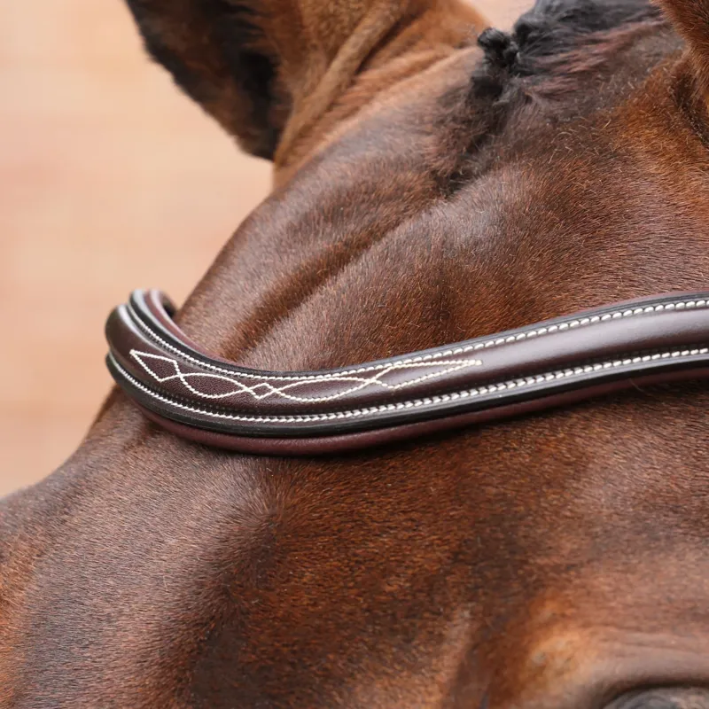 Velociti Lusso Opus 180M Grackle Bridle - Havana-4