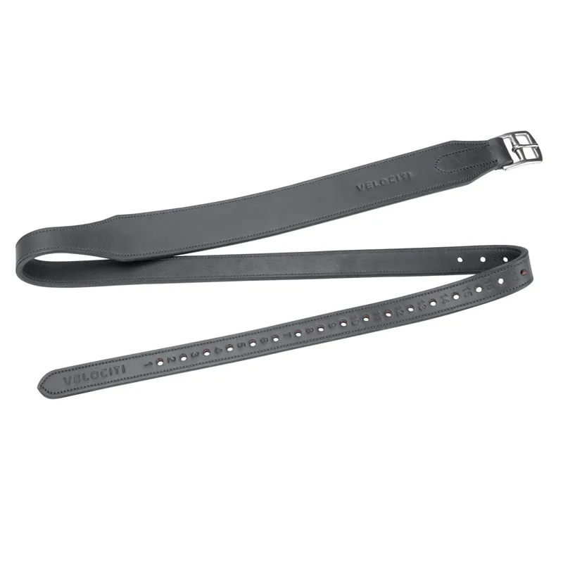 Velociti RAPIDA Wide Stirrup Leathers - Black-1