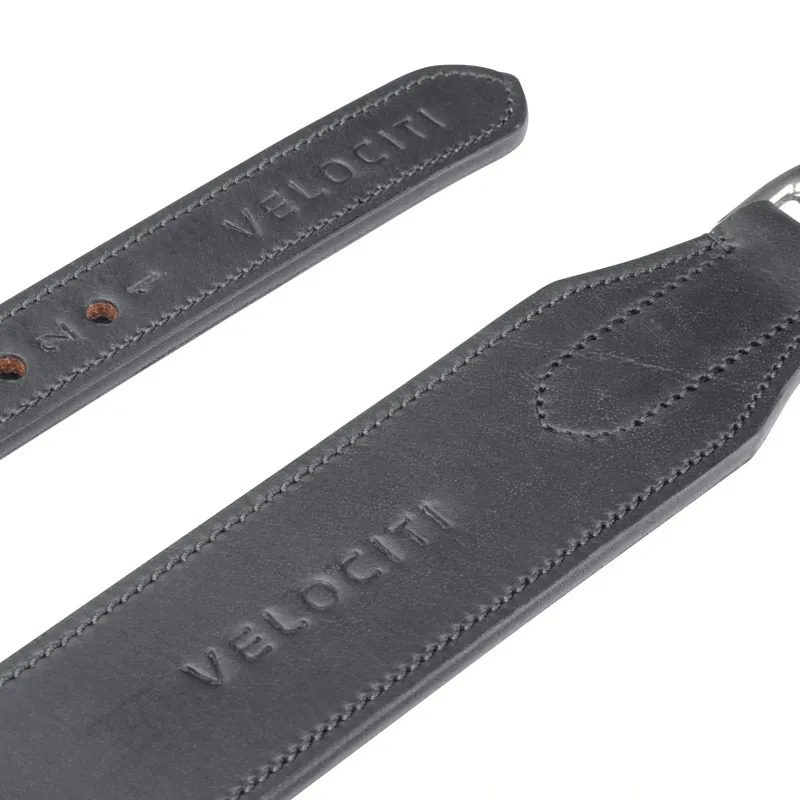 Velociti RAPIDA Wide Stirrup Leathers - Black-9