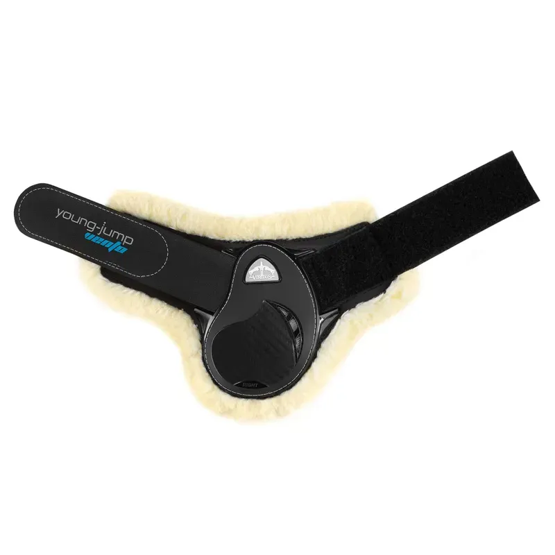 Veredus Young Jump Vento Save The Sheep Rear Fetlock Boots - Black-2