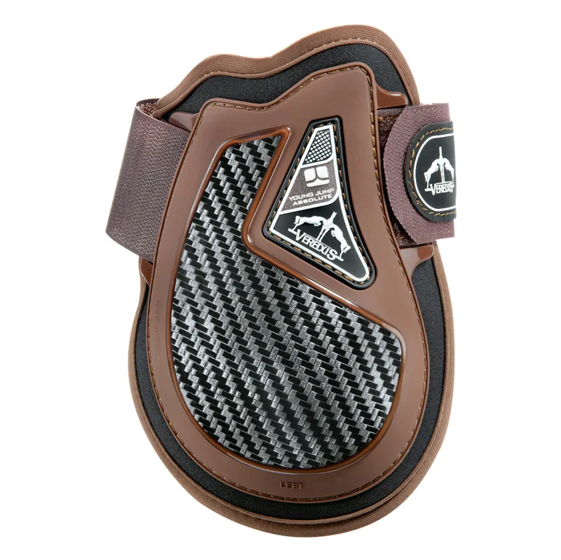 Veredus Young Jump Absolute Carbon Gel MX Rear Fetlock Boots - Brown