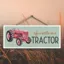Vivid Squid Horizontal Rectangle Hanging Plaque - On A Tractor