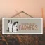 Vivid Squid Horizontal Rectangle Hanging Plaque - Stand With Farmers