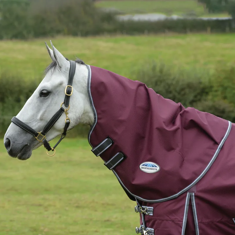 WeatherBeeta ComFiTec Plus Dynamic II 100g Turnout Neck - Maroon/Grey