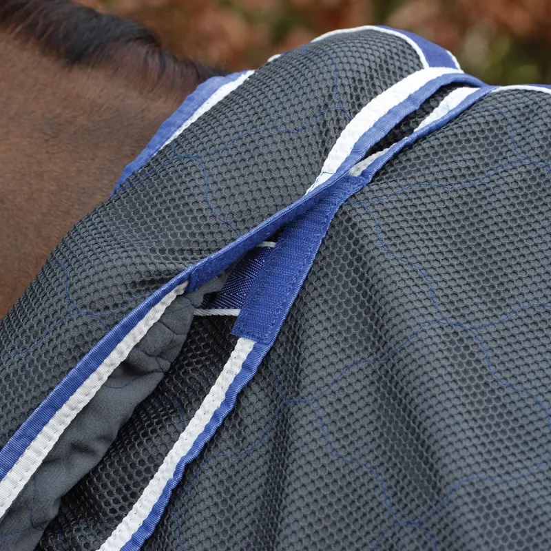 WeatherBeeta Wick-Dri II Combo Neck Cooler Rug - Charcoal/Blue/White-5
