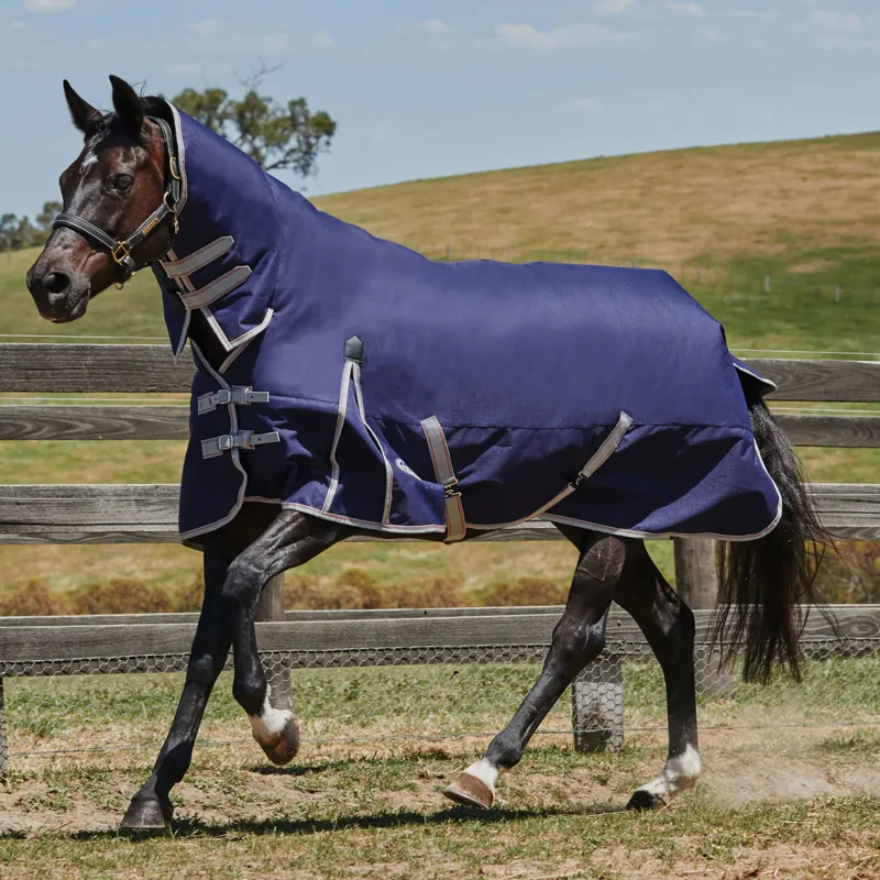 WeatherBeeta ComFiTec Essential 50g Combo Neck Rug - Navy/Silver
