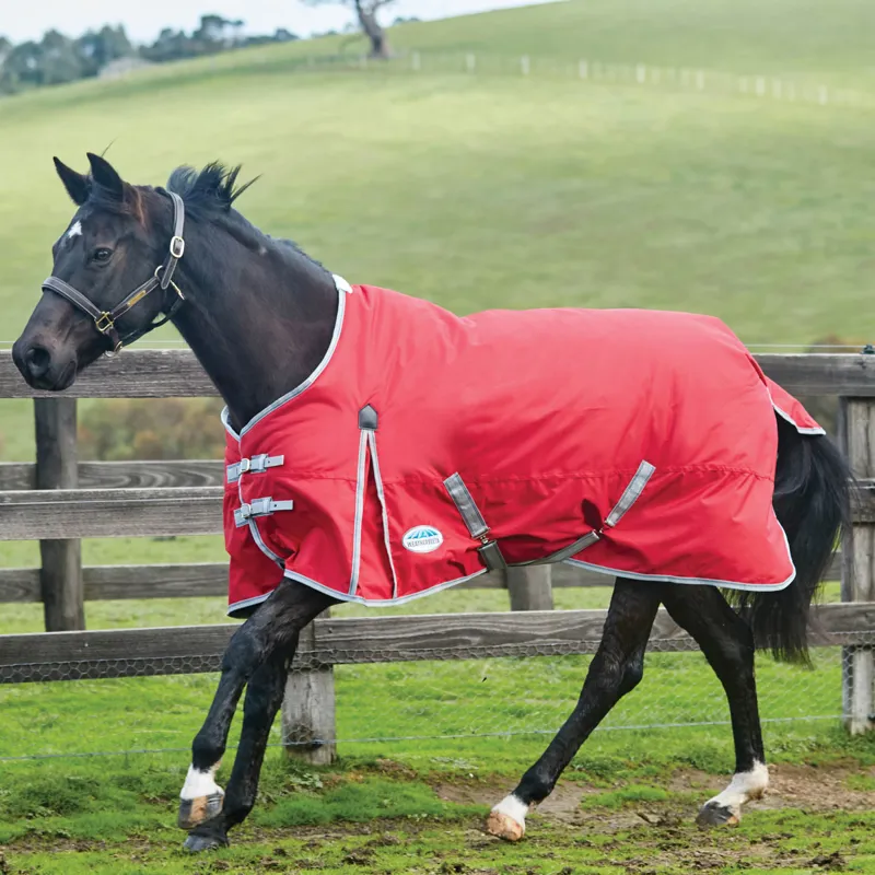 WeatherBeeta ComFiTec Classic 220g Standard Neck Turnout - Red/Silver