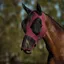 WeatherBeeta ComFiTec Luxe Stretch Fly Mask with Ears/Nose - Burgundy