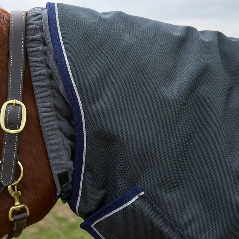 WeatherBeeta ComFiTec Ultra 220g Detach-A-Neck Turnout Rug - Charcoal-5
