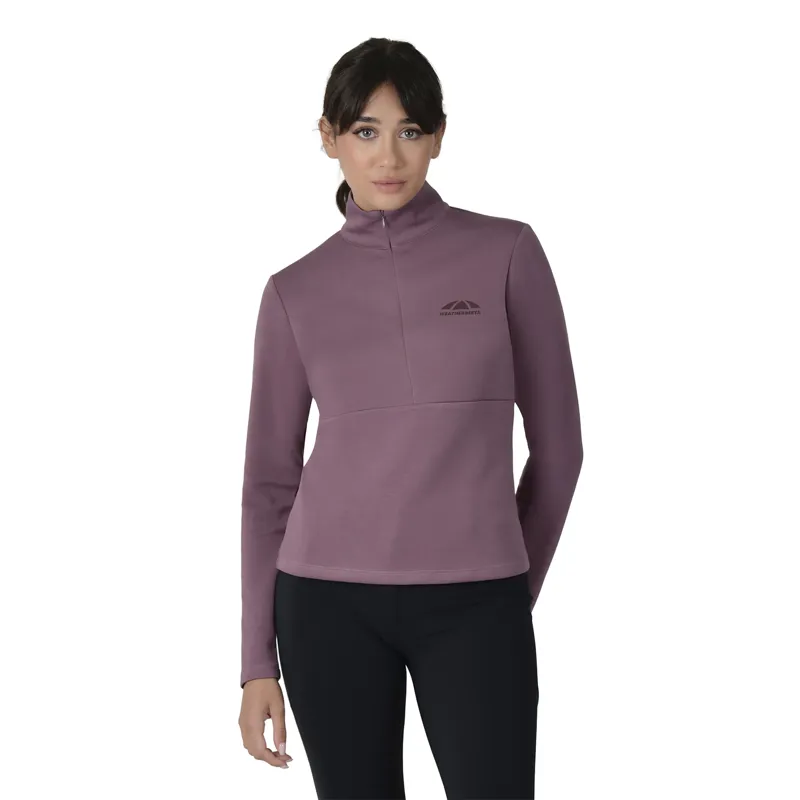 WeatherBeeta Copper Womens Half Zip Long Sleeve Mid Layer Top - Mauve