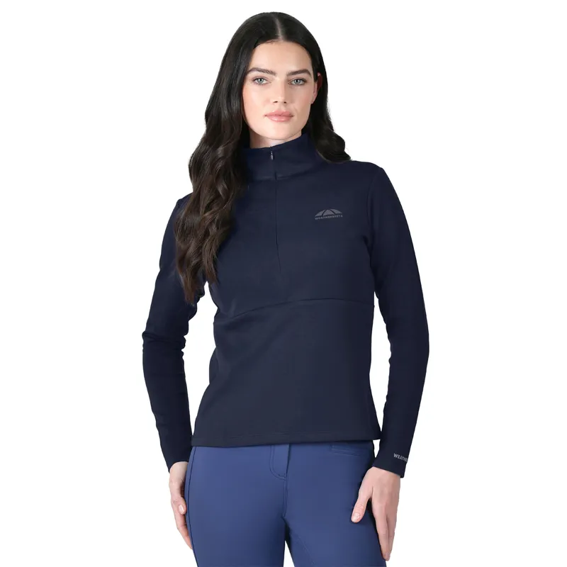 WeatherBeeta Copper Womens Half Zip Long Sleeve Mid Layer Top - Navy