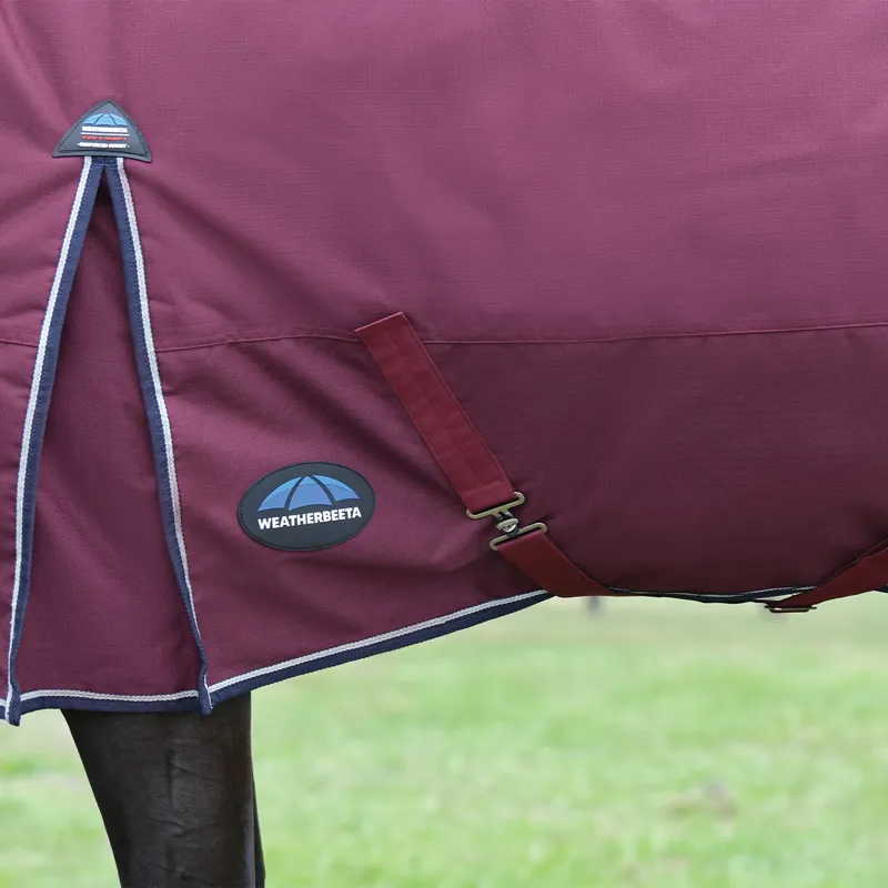 WeatherBeeta ComFiTec Essential 0g Standard Turnout Rug - Burgundy-5