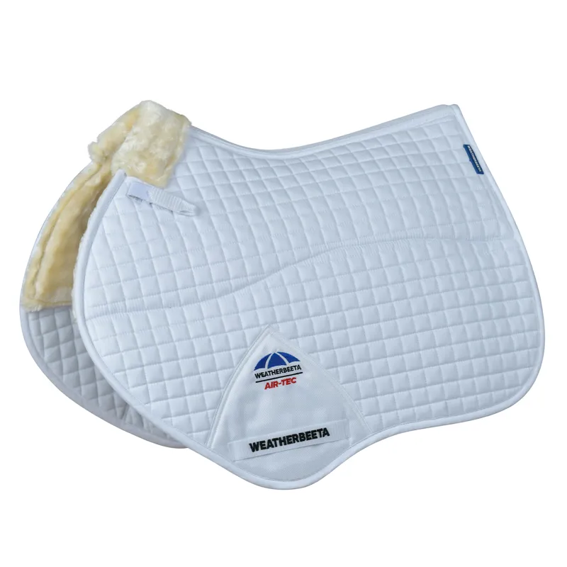 WeatherBeeta Prime Air-Tec Comfy Fleece Jump Saddlecloth - White