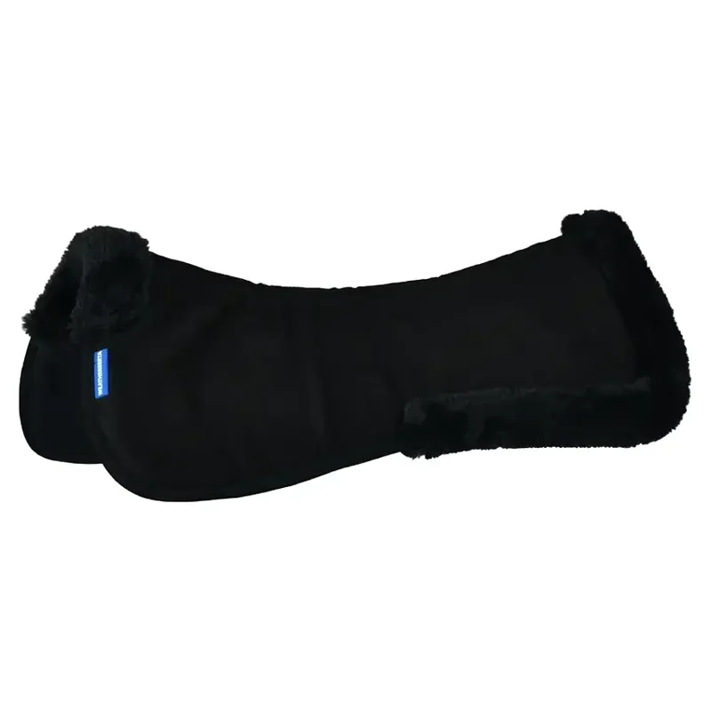 WeatherBeeta Memory Foam Comfort Fleece Edged Half Pad - Black