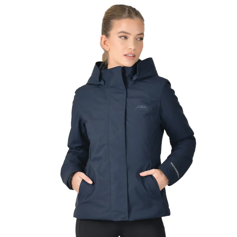 WeatherBeeta Protect High Neck Waterproof Jacket - Navy
